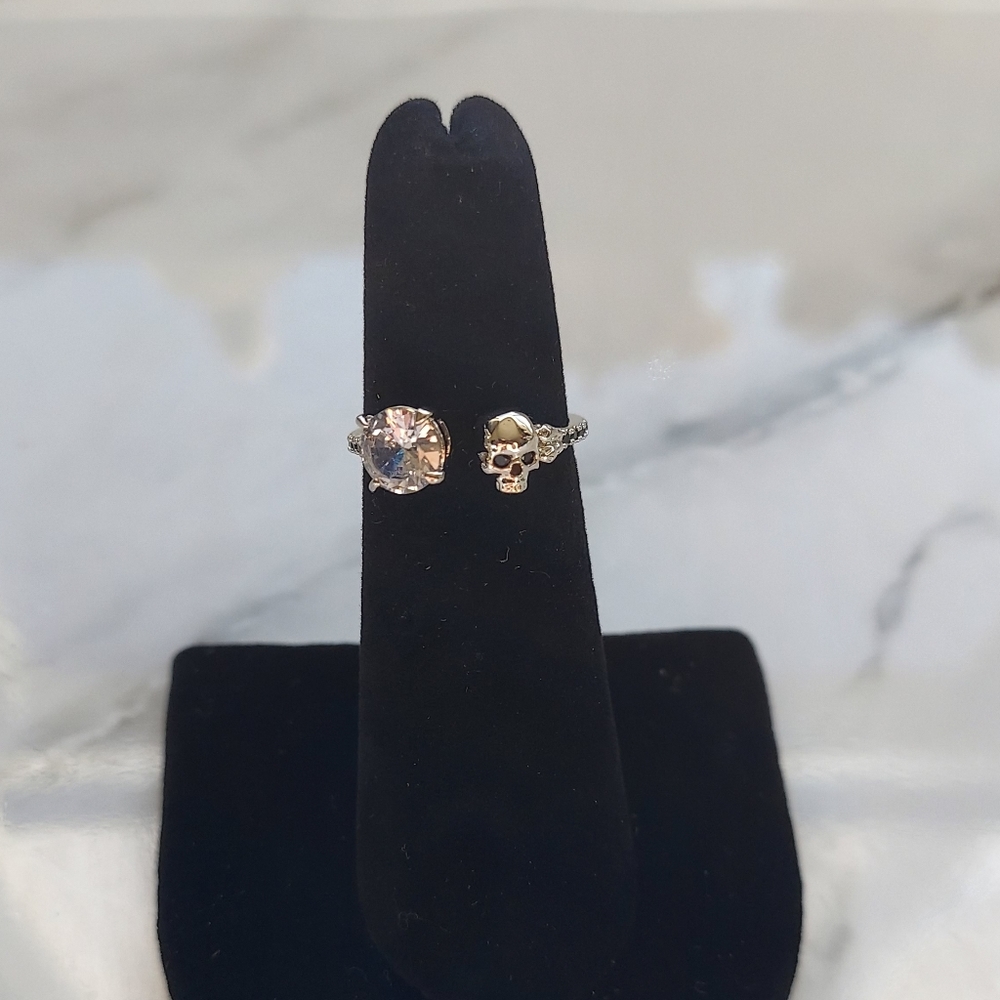 Fragrant Jewels Adjustable Skull Ring